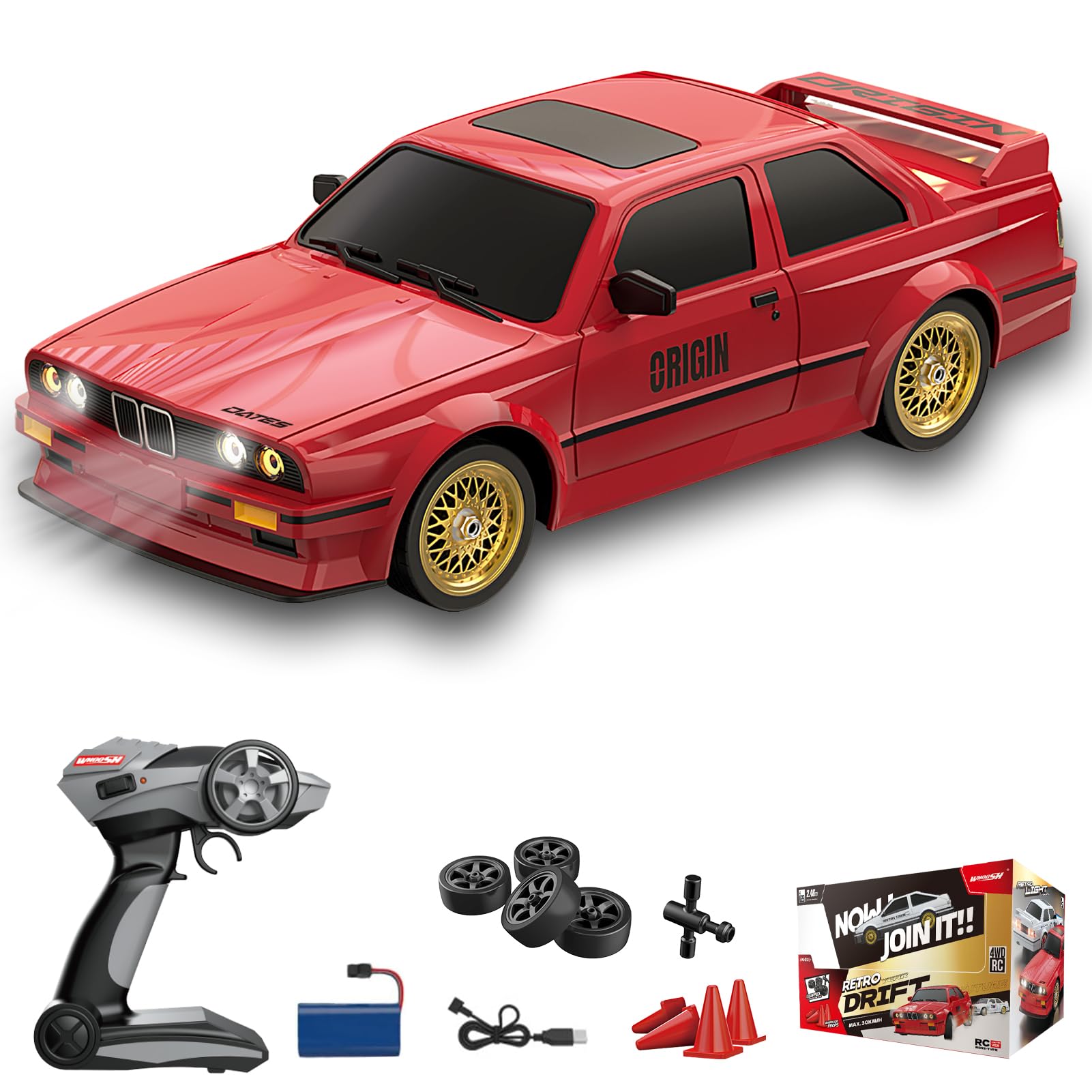 retro drift rc racer – bmw m30 (1:16 scale, neon edition) retro drift rc racer – bmw m30 (1:16 scale, neon edition)