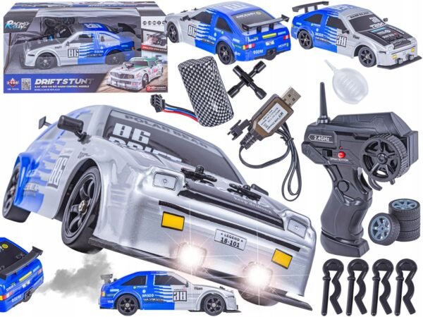 Racing Rally RC Drift Stunt Car – 2.4G 4WD Remote Control Model - Smoke Web
