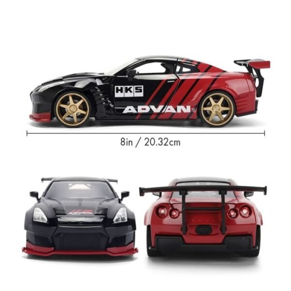 Nissan GT-R R35 ANVDA Die-Cast Model Car (1:24 Scale) - Smoke Web