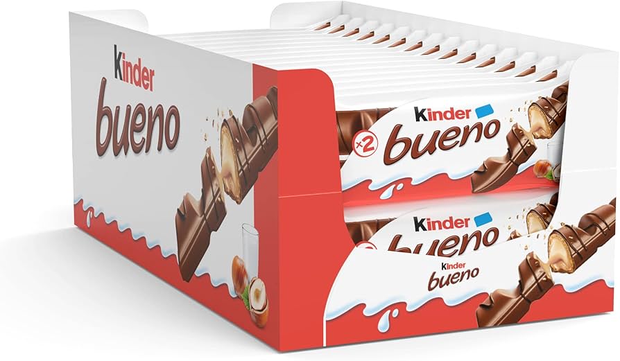 kinder bueno crispy creamy chocolate bar – milk chocolate with hazelnut cream kinder bueno crispy creamy chocolate bar – milk chocolate with hazelnut cream