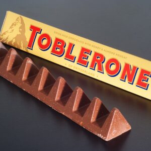 toblerone swiss milk chocolate with honey & almond nougat – imported chocolate bar